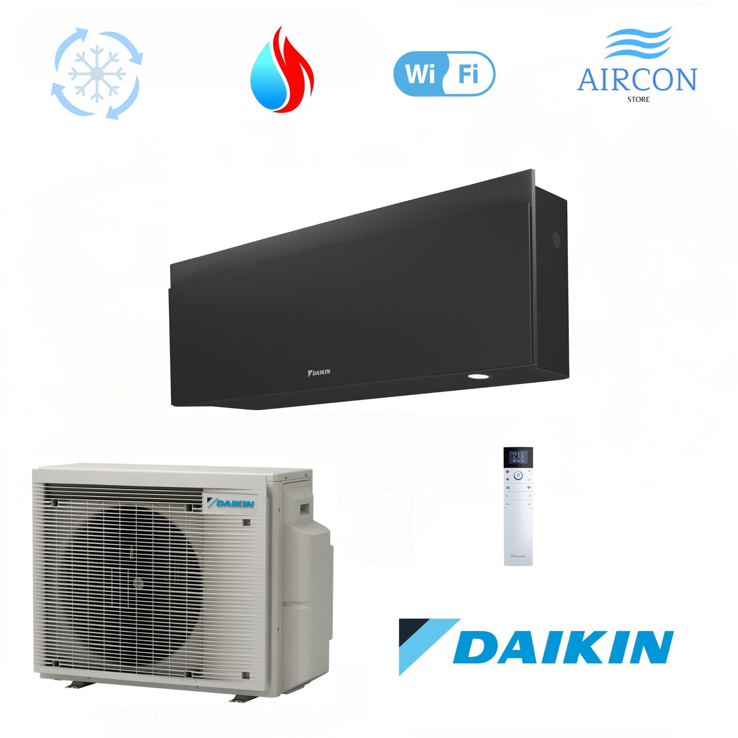 Daikin Emura FTXJ 25AW / RXJ 25A Wandgerät Klimaanlage R-32