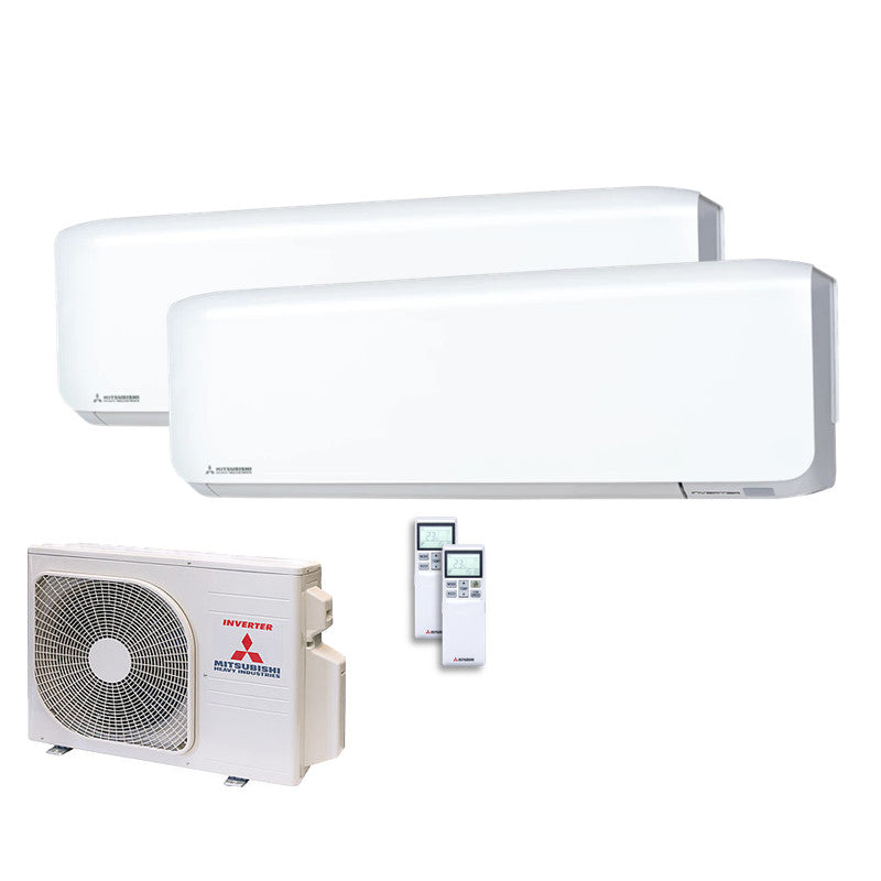 Mitsubishi Heavy Set 2 Wandgeräte SRK20ZS-WF + SRK35ZS-WF + SCM40ZS-W 2,0/3,5 kW WiFi R32