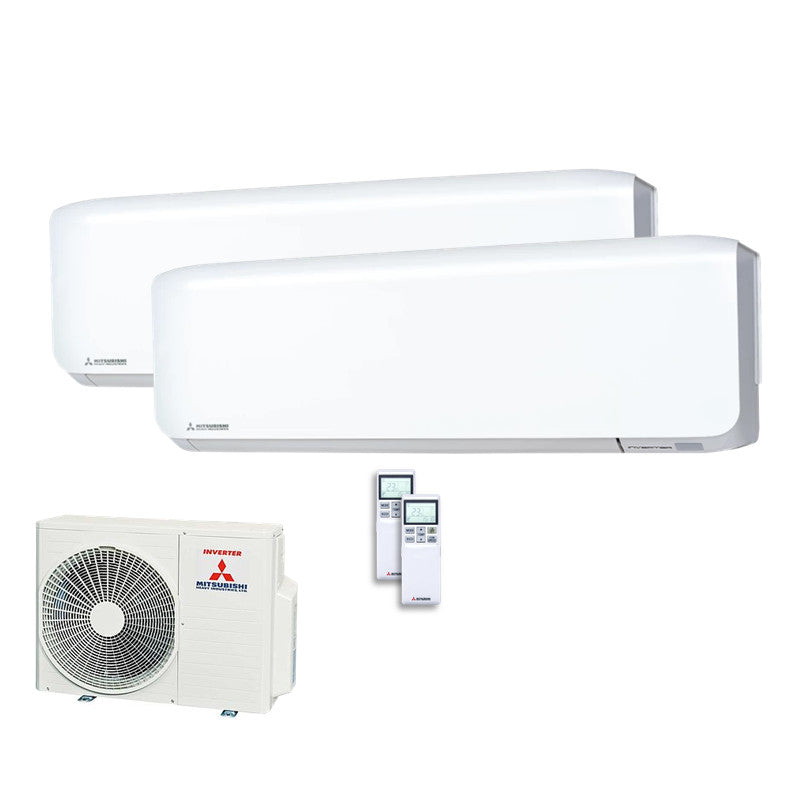 Mitsubishi Heavy Set 2 Wandgeräte SRK20ZS-WF + SRK35ZS-WF + SCM50ZS-W 2,0/3,5 kW WiFi R32