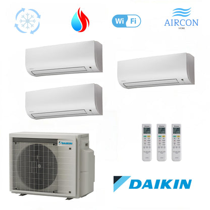 Daikin Comfora 1x FTXP 20N / 2x FTXP 35N und 3MXM52A Multi-Split Klimaanlage