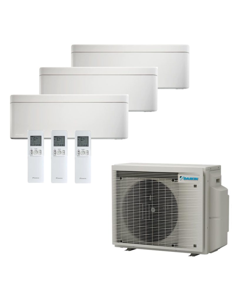Daikin Stylish 1x FTXA 20 / 2x FTXA 35 und 3MXM52A Multi-Split Klimaanlage