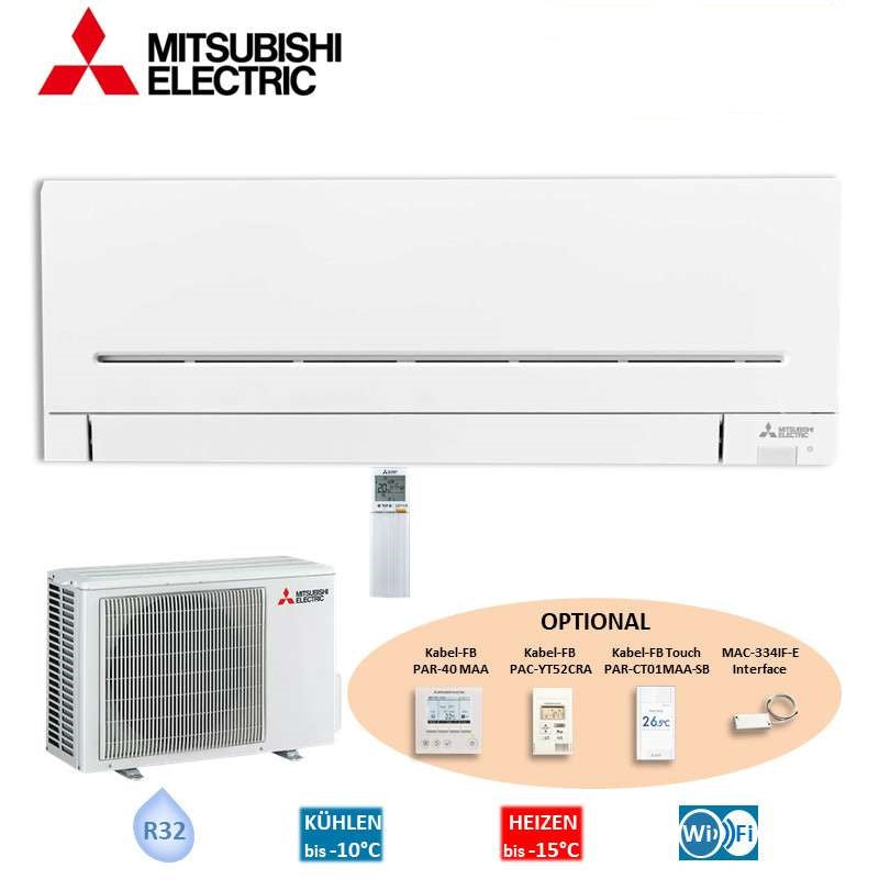 Mitsubishi Electric MSZ-AP20VGK + MUZ-AP20VG mit Wifi Funktion Advanced Edition Klimaanlage