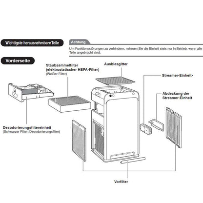 Luftreiniger Daikin MC55W inkl. HEPA 13 Filter